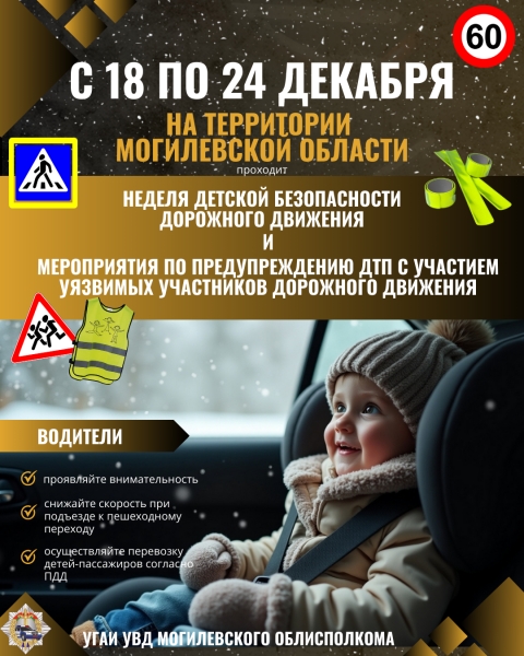 НЕДЕЛЯ ДЕТСКОЙ БЕЗОПАСНОСТИ  ДОРОЖНОГО ДВИЖЕНИЯ