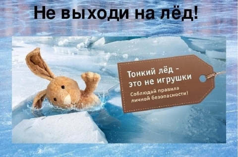 Тонкий лед – опасность для жизни!
