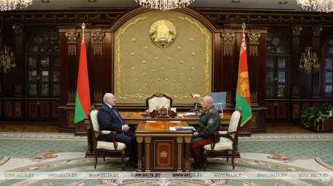 Лукашенко принял с докладом начальника Службы безопасности Президента