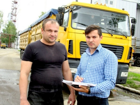 На Климовичском комбинате хлебопродуктов идет хлебозаготовка