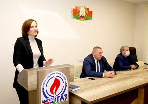 Председатель Климовичского райисполкома Михаил Демидов встретился с работниками ПУ «Климовичигаз»