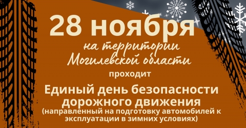 ЕДИНЫЙ ДЕНЬ БЕЗОПАСНОСТИ  ДОРОЖНОГО ДВИЖЕНИЯ &laquo;ЗИМНИЕ ШИНЫ &ndash; ЗАЛОГ БЕЗОПАСНОСТИ!&raquo;